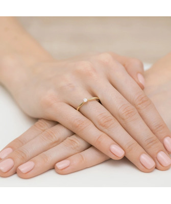 Engagement ring diamond 0.01ct
