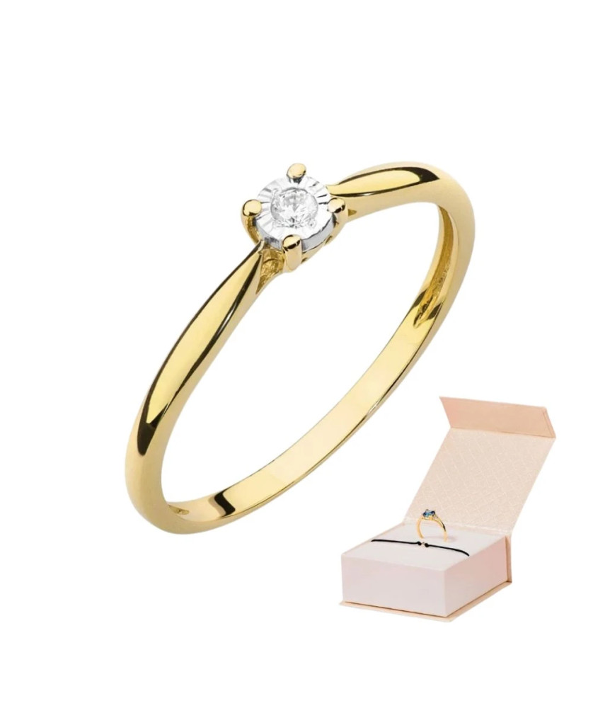 Engagement ring diamond 0.03ct