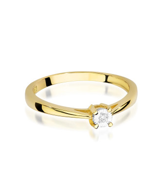 Gold diamond ring 0.02ct
