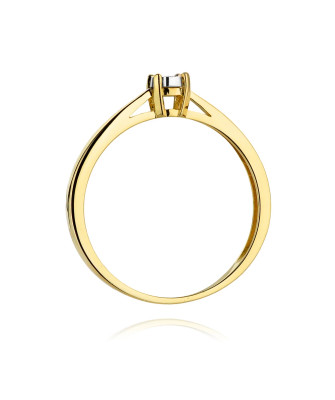 Gold diamond ring 0.02ct