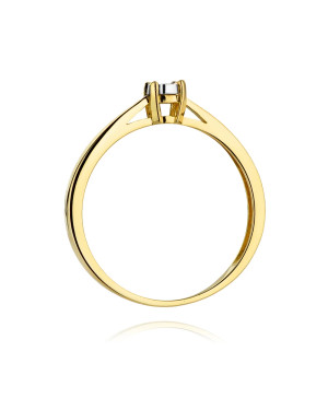 Gold diamond ring 0.02ct