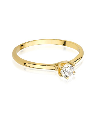 Engagement ring with 0.21ct diamond