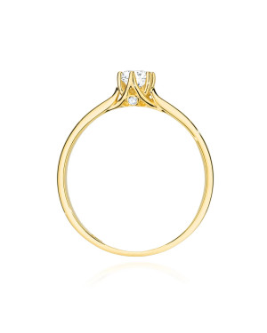 Engagement ring with 0.21ct diamond