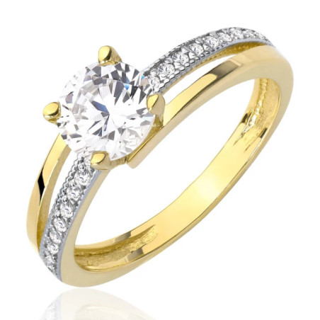 Engagement ring with zircon, gold 333 P3.1552 | GoldJewellery