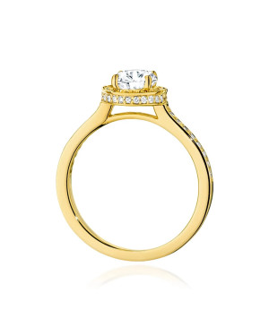 Pierścionek złoty 14k z diamentami 0,70ct