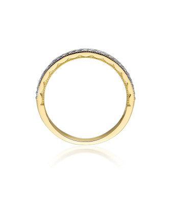 Ring band with diamonds 0.10ct certificate