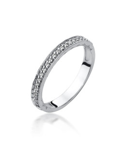 Diamond ring band 0.10ct white gold