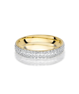 Diamond ring band with 0.23ct