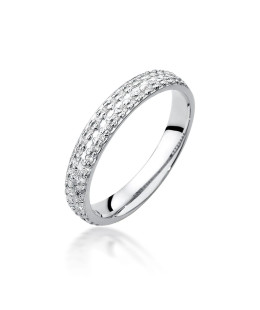 14k White Gold Ring with Diamonds 0.23ct
