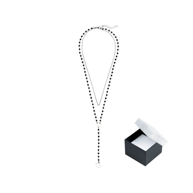 Engraved choker necklace with heart SN11 | GoldJewellery