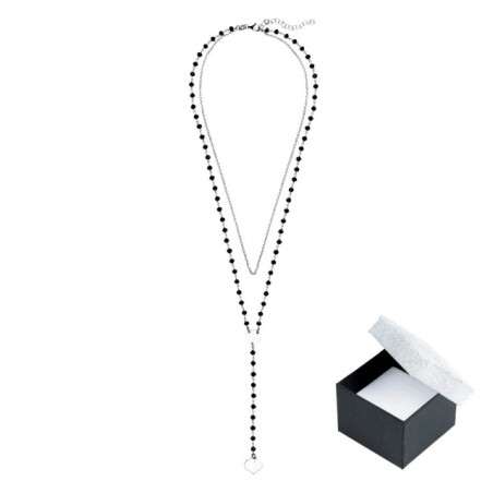 Engraved choker necklace with heart SN11 | GoldJewellery