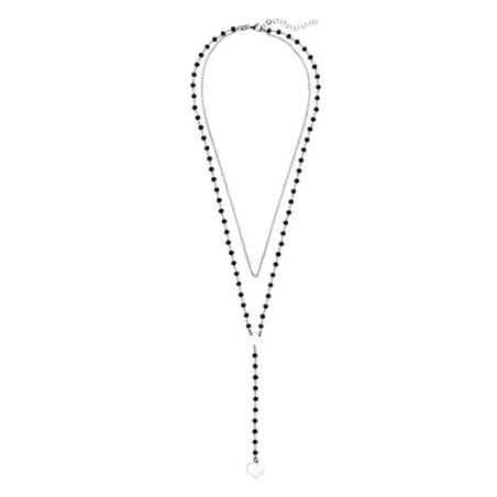 Engraved choker necklace with heart SN11 | GoldJewellery