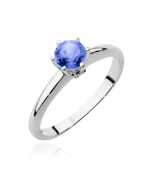 14k White Gold Ring Tanzanite Certificate