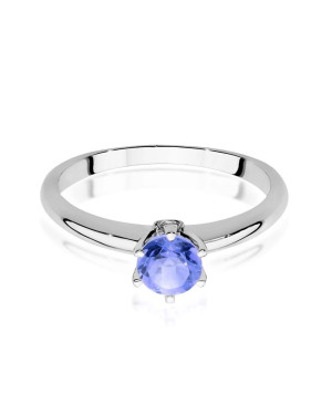 14k White Gold Ring Tanzanite Certificate