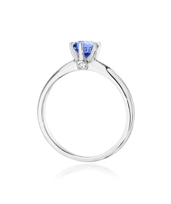 14k White Gold Ring Tanzanite Certificate