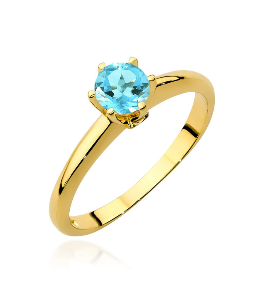 14k gold ring with topaz certificate