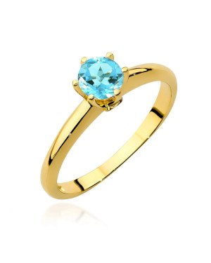 14k gold ring with topaz certificate