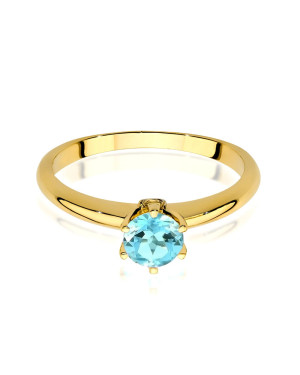 14k gold ring with topaz certificate