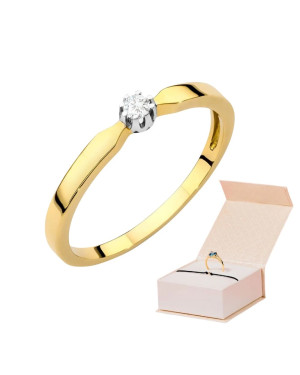 Diamond ring 0.04ct certificate