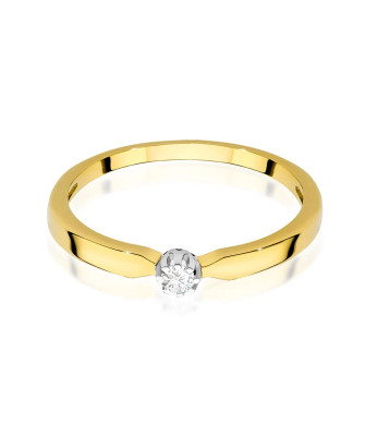 Diamond ring 0.04ct certificate