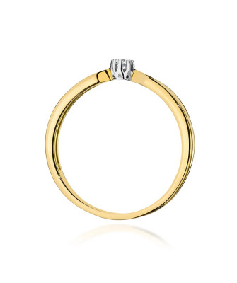 Diamond ring 0.04ct certificate