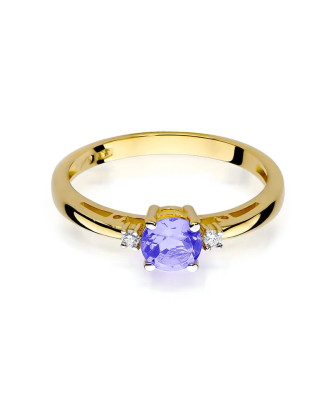 Tanzanite ring diamonds gold 14k