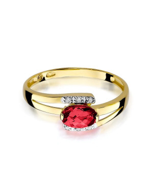 14k Gold Ruby & Diamond Ring 0.60ct