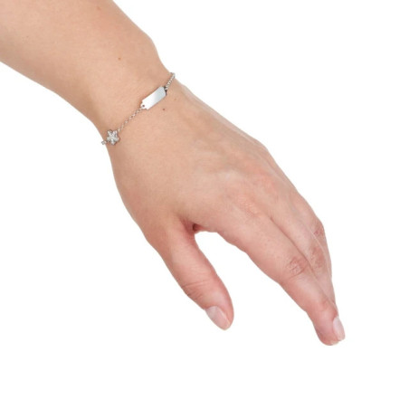 Silver rhodium-plated bracelet GRAWER SB2 | GoldJewellery