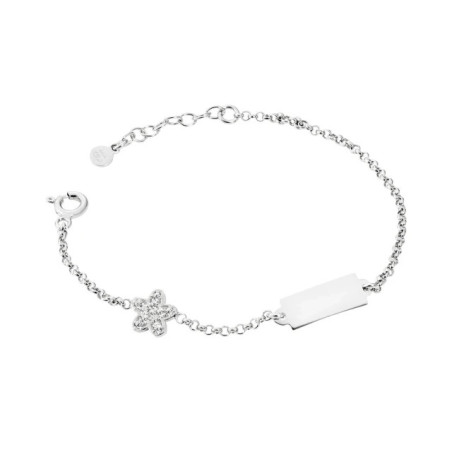 Silver rhodium-plated bracelet GRAWER SB2 | GoldJewellery
