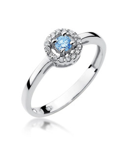 14k gold ring with topaz white gold