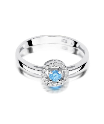 14k gold ring with topaz white gold