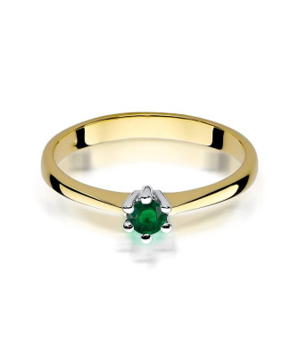 Emerald ring 0.30ct
