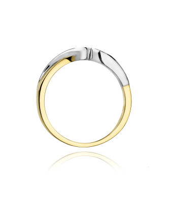 Gold ring with diamond 14k gold