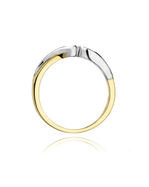 Gold ring with diamond 14k gold