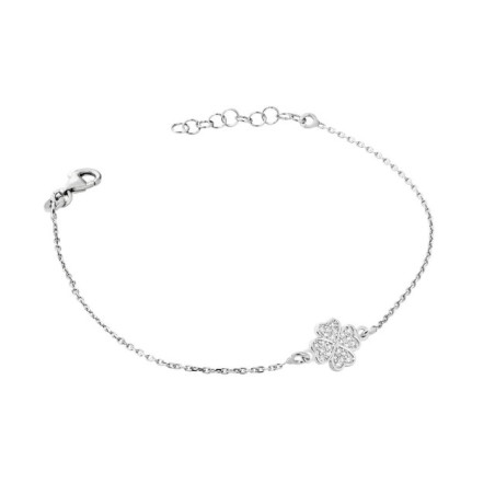 Silver bracelet with a clover SB5 | GoldJewellery