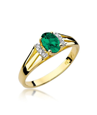 Emerald ring 0.40ct