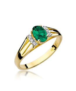 Emerald ring 0.40ct