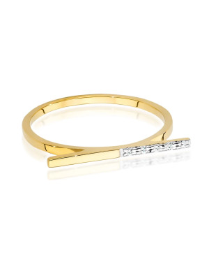 Złoty Pierścionek 14k Diamenty 0,025ct