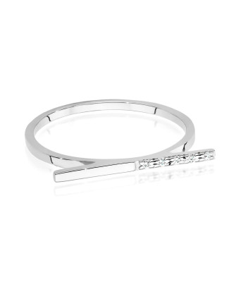Złoty Pierścionek 14k Białe Złoto Diamenty 0,025ct
