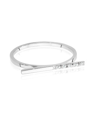 Złoty Pierścionek 14k Białe Złoto Diamenty 0,025ct