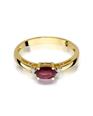 Ruby gold ring diamonds