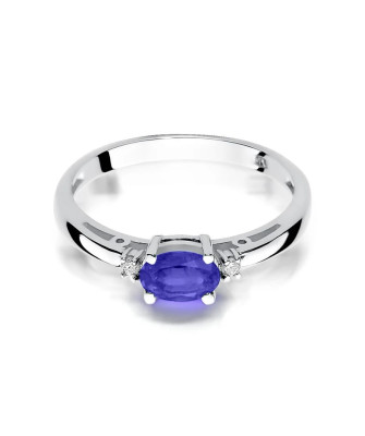 Gold ring with tanzanite 0.40ct white gold