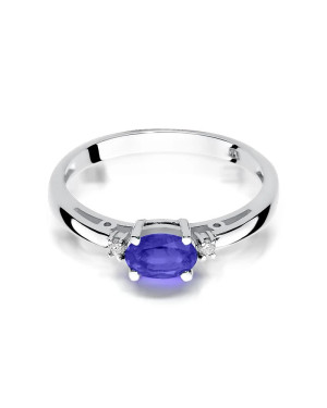 Gold ring with tanzanite 0.40ct white gold