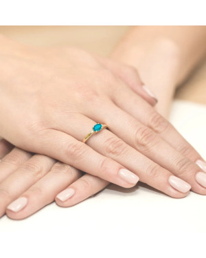 Topaz ring gold diamonds