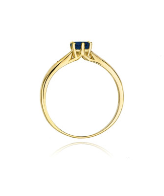 Gold ring with sapphire 0.50ct