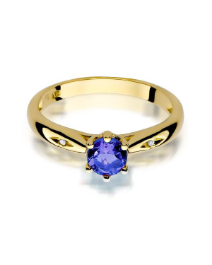 Gold ring with tanzanite 0.50ct