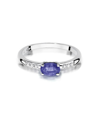 Tanzanite ring 0.40ct white gold 14k