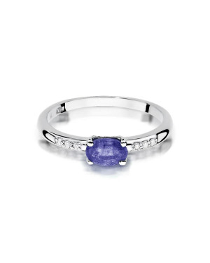 Tanzanite ring 0.40ct white gold 14k