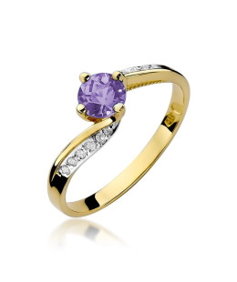 Tanzanite ring diamonds gold 14k