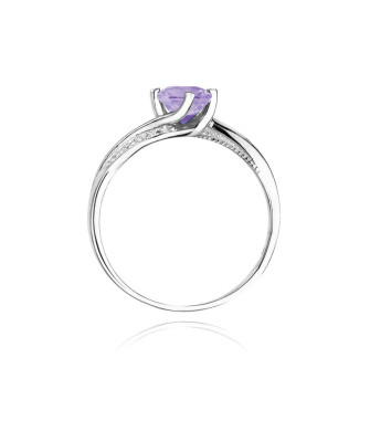 Gold ring tanzanite 0.50ct white gold